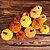 abordables Figuritas y adornos-6 calabazas pequeñas surtidas de terciopelo sintético para cosechar: calabazas de espuma de tela decorativas para otoño, Acción de Gracias en naranja óxido y blanco para otoño, Acción de Gracias,