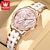 economico Orologi al quarzo-OLEVS 5610 Regalo per la Festa della Mamma per Orologi da Donna Elegante Moda Orologio con Cinturino in Ceramica Strass Impermeabile Luminoso Orologio Automatico