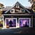 billige Halloween garage dør dække-halloween dørdekorationer udendørs halloween garagedørdæksel jack o lanterne banner stort billedtæppe baggrund fugleskræmsel dekoration til ferie udendørs garagedør hjem vægdekorationer