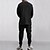 billiga grundläggande sweatsuits-Herr Slät Basic sweatshirts Tröja Träningsoverall Långärmad Tröja V-hals Streetwear Grundläggande Ledigt Sport &amp; Utomhus Dagligen Helgdag 2 st Höst vinter