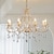 billiga Ljusdesign-led ljuskrona varmvit 6/8-ljus 60cm/80cm lyx europeisk kristall unik design ljuskrona fransk retro e12/e14 för sovrum matsal 110-240v