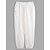 cheap Classic-Men&#039;s Joggers Linen Pants Trousers Summer Pants Drawstring Elastic Waist Plain Comfort Soft Daily Beach Fashion Streetwear Dark Khaki Black Micro-elastic
