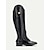 cheap Women&#039;s Boots-Women&#039;s Black Faux Leather Equestrian Riding Boots with Zipper Closure - Tall Knee-High Horseback Riding Boots for Outdoor and Casual Wear