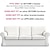 voordelige Sofadoek-3 Zits Sofahoes Ektorp Bankhoes met 3 Kussenhoezen en 3 Rugleuninghoezen Bordeau Rood Ektorp Slipcover Wasbare Meubelbeschermer