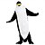 voordelige Dierenrijk-Dieren Pinguïn Cartoon Carnaval Kigurumi-pyjama's Fancy kostuum Onesie-kostuum Warm Amulet Grappig kostuum Volwassenen Uniseks Mannen &amp; Vrouwen Halloween Carnaval Feest Prestatie Huiskleding