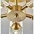 billige Taklamper-led taklamper 3-farget lyskilde 33cm 3/4/5/6-lys semi flush mount krystallmateriale takplate lysarmaturer luksus for stue spisestue studie 110-240v