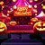 billige halloween veggtepper-halloween dekorasjoner blacklight billedvev uv reaktiv glød i mørket glød fest hodeskaller psykedelisk trippy tåkete hengende billedvev veggkunst veggmaleri for stue soverom gresskar
