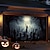 billige Halloween garasjeportdeksel-halloween dørdekorasjoner utendørs halloween garasjedørdeksel kirkegård skummel dyster banner stort billedvev bakteppedekorasjon for ferie utendørs garasjedør hjem veggdekorasjoner