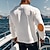 preiswerte Basic-T-Shirts-Herren T Shirt Henley Hemd T-Shirt Waffelstrick T-Shirt Langarm Gebänderter Kragen Frühling &amp; Herbst Braun Mode Designer Basic Schnürung Patchwork Urlaub Straße Ausgehen Aprikose Schwarz Weiß Top