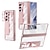 cheap Samsung Cases-Phone Case For Samsung Galaxy Z Fold 7 Z Fold 6 Z Fold 5 Z Fold 4 Z Fold 3 Back Cover with Stand Holder with Screen Protector Full Body Protective Retro Armor PC Metal