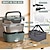 abordables Electrodomésticos de cocina-Fiambrera eléctrica portátil de calentamiento rápido, fiambrera de acero inoxidable de 1,5 l, calentador de alimentos para adultos, adecuada para automóviles