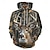 cheap Hunting Hoodies-Men's Wildlife Hoodie Hoodies Sweatshirt Fashion Daily Casual Long Sleeve Hooded Vacation Streetwear Light Brown Brown 5 Brown 6 Brown 7 Brown2 Printing Winter Spring &amp;  Fall Designer S M L XL XXL 3XL