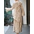 preiswerte Kleider-Retro Vintage Mittelalterlich Kleid Einfarbig Kostüm Damen Maskerade Party / Abend Erwachsene Kleid
