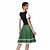 economico Dirndl-Dirndl da Donna Oktoberfest Birra Trachtenkleider Fanciulla Bavarese Tedesca Wiesn Stile Tradizionale Vestito di Stoffa per Oktoberfest