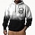 economico Felpe e Sweatshirt di Halloween-Per uomo Ombre Felpa con Cappuccio Felpe con cappuccio Felpa Moda Quotidiano Manica Lunga Con Cappuccio Feste Nero Stampa 3D Autunno Inverno progettista