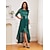 economico Formale-eleganti décolleté da donna in raso verde con fibbia in strass: perfette per matrimoni ed eventi formali