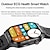 abordables Relojes inteligentes-iMosi ET281 Reloj inteligente 2.04 pulgada Smartwatch Reloj elegante Bluetooth ECG + PPG Monitoreo de temperatura Podómetro Compatible con Android iOS Mujer Hombre Larga espera Llamadas con Manos