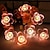 economico Striscie luci ad energia solare-4m 40led solare ciliegio fiore fungo nocciola filo di rame luci stringa esterna impermeabile natale ringraziamento giardino festa balcone decorazione casa
