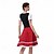 economico Dirndl-Dirndl da Donna Oktoberfest Birra Trachtenkleider Fanciulla Bavarese Tedesca Wiesn Stile Tradizionale Vestito di Stoffa per Oktoberfest