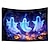 billige halloween veggtepper-halloween dekorasjoner blacklight billedvev uv reaktiv glød i mørket glød fest hjemsøkt hus psykedelisk trippy tåkete hengende billedvev veggkunst veggmaleri for stue soverom spøkelsesgresskar