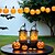 お買い得  ハロウィンの小道具の照明-1個 2つ 屋外用ウォールライト パスウェイライトとランタン ソーラー駆動 クリエイティブ イエロー 3.7 V 1 LEDビーズ