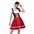 economico Dirndl-Dirndl da Donna Oktoberfest Birra Trachtenkleider Fanciulla Bavarese Tedesca Wiesn Stile Tradizionale Vestito di Stoffa per Oktoberfest