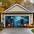 ieftine Hârtie de acoperire pentru ușa garajului de Halloween-decorațiuni uși de halloween în aer liber capac ușă de garaj de halloween jack o lantern banner lilieci de dovleac cimitir în exterior fundal mare decor pentru vacanță ușă de garaj în aer liber
