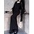 economico Vestiti-Punk &amp; Gotico Vestito Strega Morticia Addams Tinta unica Costume Per donna Fantasia Notte di Valpurga Halloween Carnevale Festa / Sera Adulti Vestito