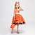 cheap Wicked Witches-Witch Pumpkin Halloween Dress Costume Walpurgis Night Dress Up Kid&#039;s Women&#039;s Carnival Party / Evening Easy Halloween Costumes Dress Up