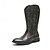 levne Cowboy &amp; Western Boots-pánské hnědé westernové kovbojské boty s reliéfním designem a bočním zipem, ideální pro outdoorové i běžné nošení