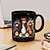 billiga Muggar och koppar-tupp rolig mugg keramisk rolig kaffemugg kopp svart retro vintage casual street style presentmugg 11,2oz/330ml