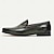 billige Premium læder loafers-Herre Tøfler &amp; Slip-ons Klassiske loafers Læder Åndbart Bekvem Skridsikker Hjemmesko Sort Grøn Efterår Vinter