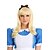abordables Perruques de personnages de films-Costumes amusants perruque classique blonde Alice au pays des merveilles perruques Halloween standard