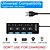 Χαμηλού Κόστους Διανομείς USB-4 θύρες usb hub 2.0 adapter expander multi usb splitter πολλαπλή επέκταση με ανεξάρτητους διακόπτες led ένδειξη