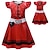 halpa Tyttöjen puvut-Jälkeläiset The Rise of Red Lasten punainen sydänten kuningatar Mekot Asu Cosplay Elokuva-cosplay for Tyttöjen Lasten Karnevaali Naamiaiset Suoritus Juhlat