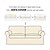 abordables Funda de sofá-Funda de loveseat para sofá de 2 plazas floral ajustada 100% algodón suave y duradera lavable a máquina para fácil cuidado