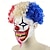 baratos Máscaras-Palhaço assassino / Palhaço mau Dia das Bruxas Máscara / Adereços de Halloween Máscara de Carnaval Traje Assustador Adulto Homens / Mulheres Dia Das Bruxas / Carnaval Fantasias fáceis de Halloween