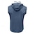 voordelige Sportschool tanktops-Voor heren Wafel Shirt Singlet Onderhemd Mouwloos shirt Mouwloos Capuchon Zomer Effen Modieus Ontwerper Spier Buiten Sportschool Uitgaan Koningsblauw Top T-shirt voor mannen