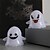 abordables Iluminación de Props de Halloween-Lámpara fantasma LED para Halloween, luz nocturna de terror para fiesta, diseño de escena de casa embrujada, lámpara temática para fiesta, truco, fantasma, decoración de Halloween