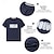 baratos Camiseta gráfica masculina-Camiseta Masculina FOCUS Gráfica de Manga Curta para Estilo de Vida e Treinamento