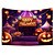 billige halloween veggtepper-halloween dekorasjoner blacklight billedvev uv reaktiv glød i mørket glød fest hodeskaller psykedelisk trippy tåkete hengende billedvev veggkunst veggmaleri for stue soverom gresskar