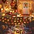 billiga Halloween Utomhus-tacksägelse lönnlöv ljusslingor 10/20/40 led kranslampor batteri / usb-driven halloween jul bröllopsfest semester trädgård balkong dekoration