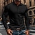 abordables Polo clásico para hombre-Hombre Camiseta de golf polo de golf Trabajo Casual Diseño Manga Larga Básico Moderno Plano Botón Primavera &amp; Otoño Ajuste regular Negro Blanco Azul Marino Caqui Verde Ejército Gris Camiseta de golf