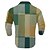 abordables Polo à blocs de couleurs pour hommes-Homme Plaid Chemise de golf manche longue Polos Chemises à Col ancien Occasionnel Vêtements de vacances Tenue formelle Vêtements de festival Boutons Impression 3D Printemps Automne Hiver Bleu Orange
