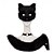economico Accessori per acconciature-maschera di volpe in pelliccia sintetica, coda soffice di lupo e gatto e collana in pelle, set accessorio per costume da festa di carnevale e cosplay