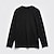 billiga Herrarnas Elite T-shirts och linnen-Herr T-shirt Långärmad Henley Höst Ensfärgat Dagligen Sport och utomhus Crewneck Knappar Utomhus Gåva Casual Svart Grå Topp t-shirt för män