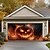 billige Halloween garage dør dække-halloween dørdekorationer udendørs halloween garagedør dæksel jack o lanterne banner græskar skelet udenfor stor kulisse dekoration til ferie udendørs garagedør hjem vægdekorationer