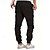 economico Pantaloni cargo-Per uomo Pantaloni cargo Pantaloni A cordoncino Vita elastica Multi tasca Liscio Indossabile Esterno Giornaliero Campeggio e hiking Di tendenza Classico Nero Giallo