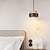 cheap Cylinder Design-LED Pendant Light Warm White 1/2/3/4-Light Postmodernism Creative Wood Stone Bedroom Bedside Light E27 Restaurant TV Background Wall Suspension Light Fixtures 85-265V