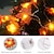billiga Halloween Utomhus-tacksägelse lönnlöv ljusslingor 10/20/40 led kranslampor batteri / usb-driven halloween jul bröllopsfest semester trädgård balkong dekoration